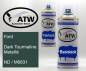 Preview: Ford, Dark Tourmaline Metallic, ND / M6831: 400ml Sprühdose + 400ml Klarlack - Set, von ATW Autoteile West.